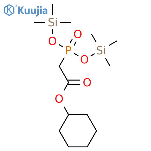 Acetic acid, [bis[(trimethylsilyl)oxy]phosphinyl]-, cyclohexyl ester structure
