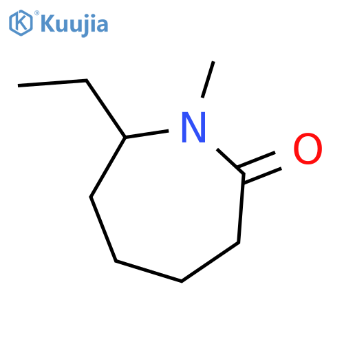 2H-Azepin-2-one,7-ethylhexahydro-1-methyl-(9CI) structure