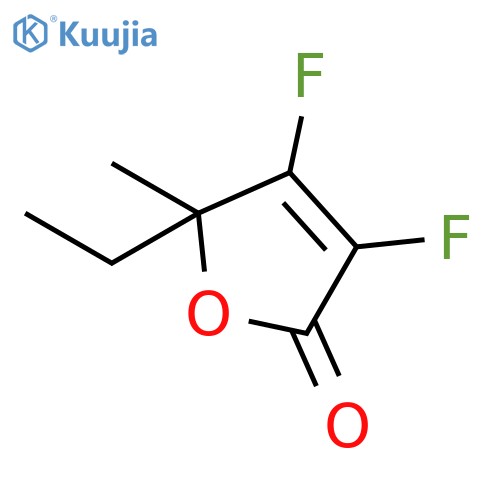 2(5H)-FURANONE, 5-ETHYL-3,4-DIFLUORO-5-METHYL- structure
