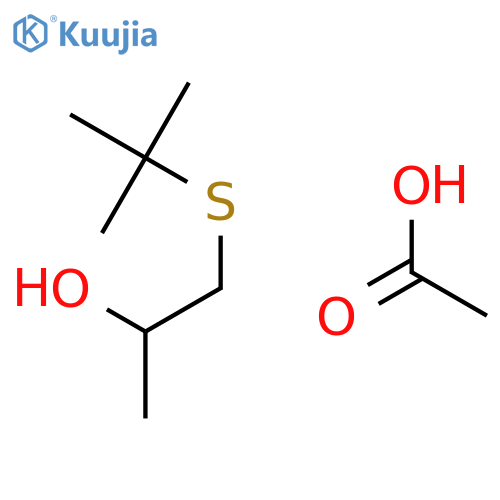 2-PROPANOL, 1-[(1,1-DIMETHYLETHYL)THIO]-, ACETATE structure