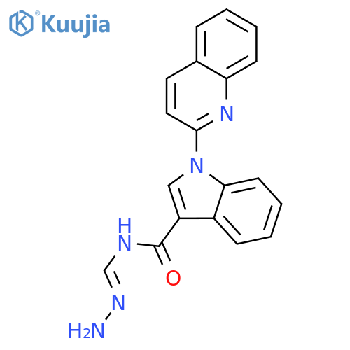 1H-Indole-3-carboxamide, N-(aminoiminomethyl)-1-(2-quinolinyl)- structure