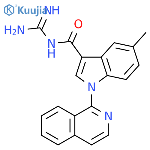 1H-Indole-3-carboxamide,N-(aminoiminomethyl)-1-(1-isoquinolinyl)-5-methyl- structure