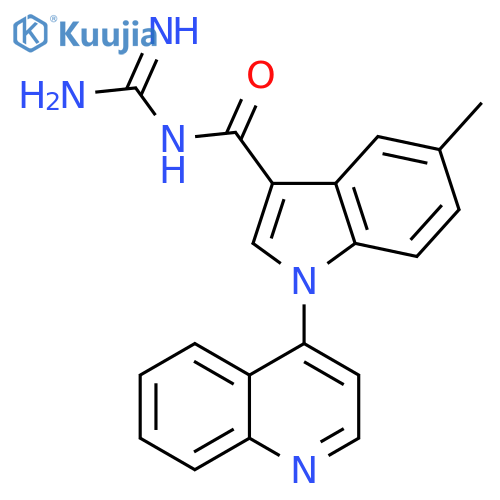 1H-Indole-3-carboxamide,N-(aminoiminomethyl)-5-methyl-1-(4-quinolinyl)- structure