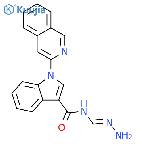 1H-Indole-3-carboxamide, N-(aminoiminomethyl)-1-(3-isoquinolinyl)- structure