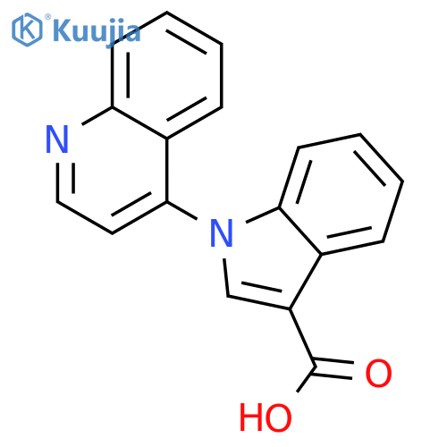1H-Indole-3-carboxylic acid, 1-(4-quinolinyl)- structure