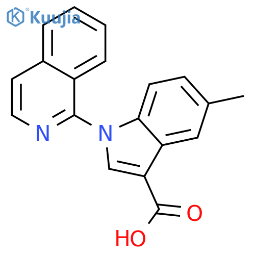 1H-Indole-3-carboxylic acid, 1-(1-isoquinolinyl)-5-methyl- structure