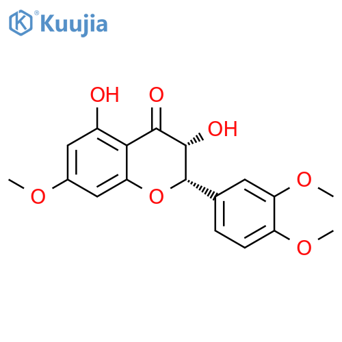 4H-1-Benzopyran-4-one, 2-(3,4-dimethoxyphenyl)-2,3-dihydro-3,5-dihydroxy-7-methoxy-, (2S,3R)- structure
