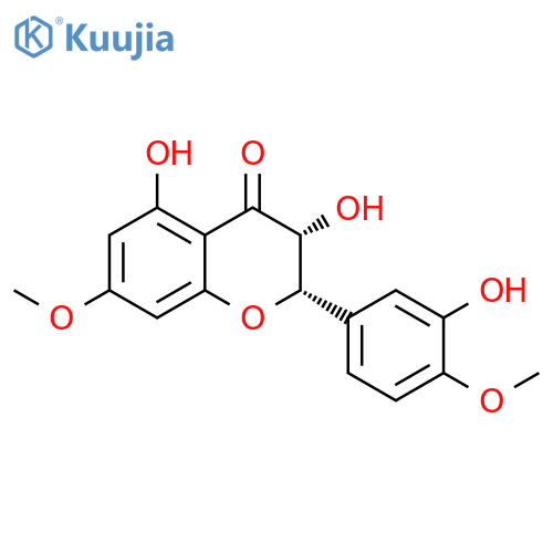 4H-1-Benzopyran-4-one, 2,3-dihydro-3,5-dihydroxy-2-(3-hydroxy-4-methoxyphenyl)-7-methoxy-, (2S,3R)- structure