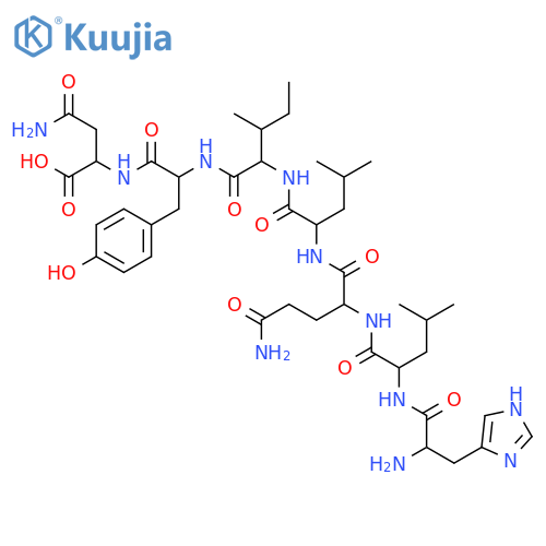 L-Asparagine, L-histidyl-L-leucyl-L-glutaminyl-L-leucyl-L-isoleucyl-L-tyrosyl- structure