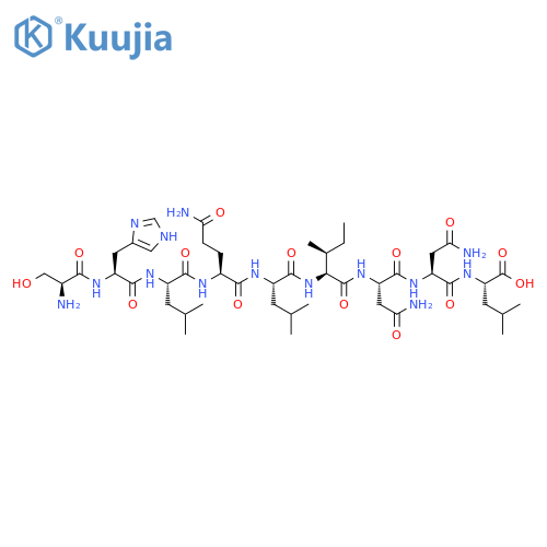 L-Leucine,L-seryl-L-histidyl-L-leucyl-L-glutaminyl-L-leucyl-L-isoleucyl-L-asparaginyl-L-asparaginyl- structure