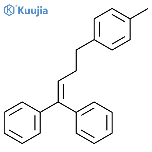Benzene, 1-(4,4-diphenyl-3-butenyl)-4-methyl- structure