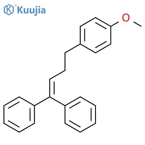 Benzene, 1-(4,4-diphenyl-3-butenyl)-4-methoxy- structure