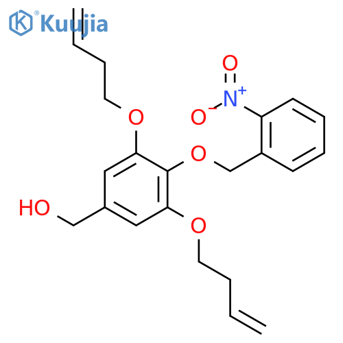 Benzenemethanol, 3,5-bis(3-butenyloxy)-4-[(2-nitrophenyl)methoxy]- structure