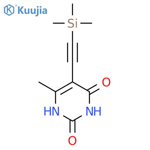2,4(1H,3H)-Pyrimidinedione, 6-methyl-5-[(trimethylsilyl)ethynyl]- structure
