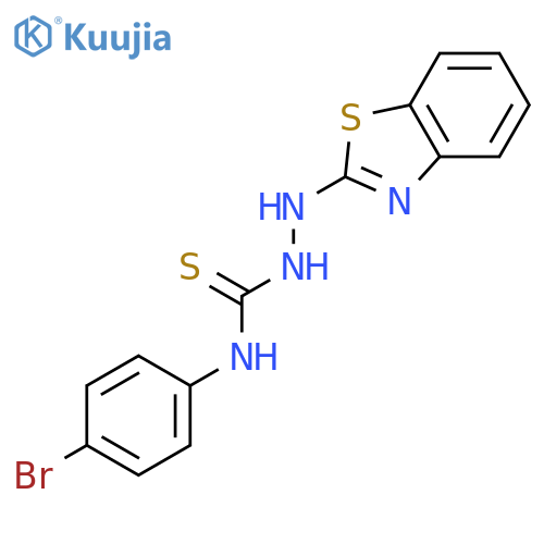 Hydrazinecarbothioamide, 2-(2-benzothiazolyl)-N-(4-bromophenyl)- structure
