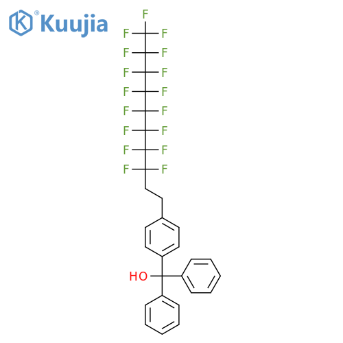 Benzenemethanol,4-(3,3,4,4,5,5,6,6,7,7,8,8,9,9,10,10,10-heptadecafluorodecyl)-a,a-diphenyl- structure