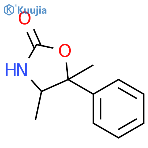 4,5-dimethyl-5-phenyl-1,3-oxazolidin-2-one structure