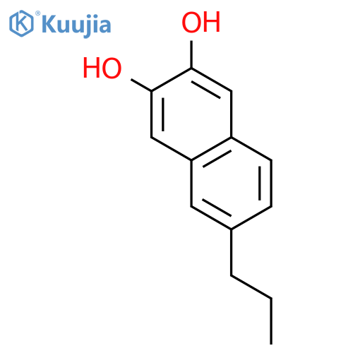 2,3-Naphthalenediol,6-propyl- structure