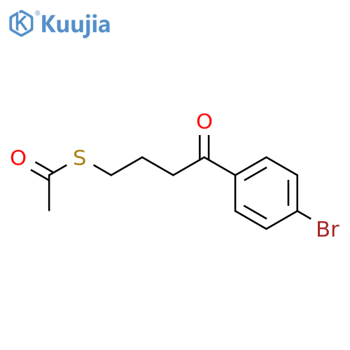 Ethanethioic acid, S-[4-(4-bromophenyl)-4-oxobutyl] ester structure