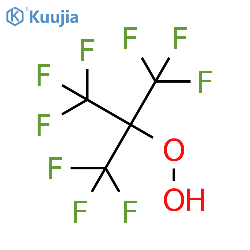 Hydroperoxide, 2,2,2-trifluoro-1,1-bis(trifluoromethyl)ethyl structure