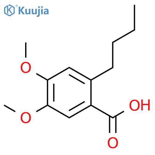 BENZOIC ACID, 2-BUTYL-4,5-DIMETHOXY- structure