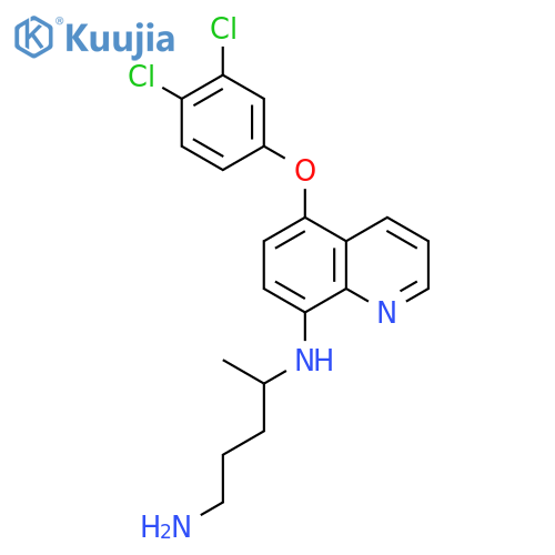 1,4-PENTANEDIAMINE, N4-[5-(3,4-DICHLOROPHENOXY)-8-QUINOLINYL]- structure