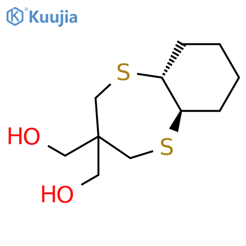 2H-1,5-Benzodithiepin-3,3(4H)-dimethanol, hexahydro-, trans- structure