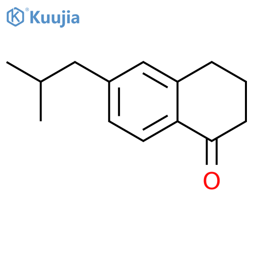 6-(2-methylpropyl)-1,2,3,4-tetrahydronaphthalen-1-one structure