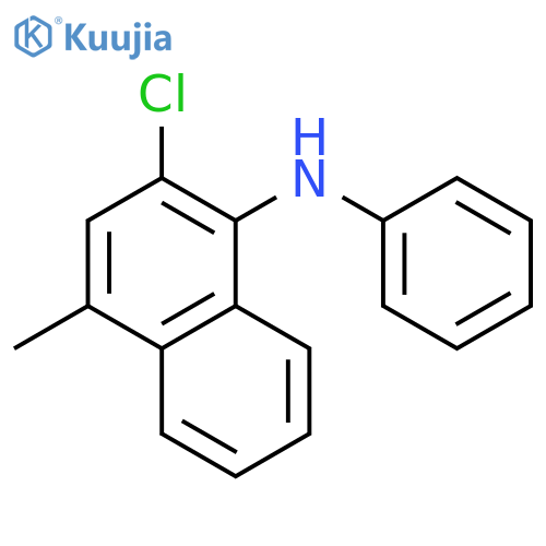 1-NAPHTHALENAMINE, 2-CHLORO-4-METHYL-N-PHENYL- structure
