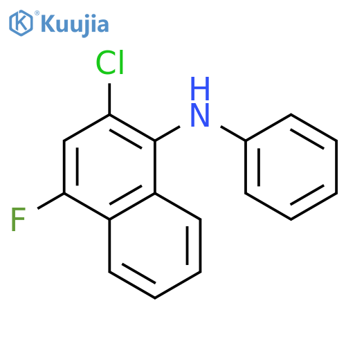 1-NAPHTHALENAMINE, 2-CHLORO-4-FLUORO-N-PHENYL- structure