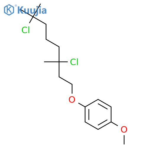 BENZENE, 1-[(3,7-DICHLORO-3,7-DIMETHYLOCTYL)OXY]-4-METHOXY- structure