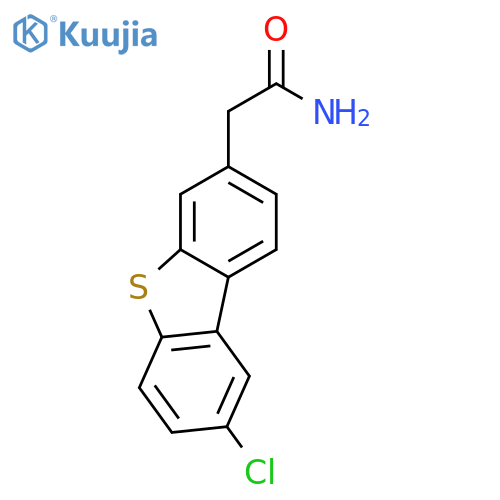 3-Dibenzothiopheneacetamide, 8-chloro- structure