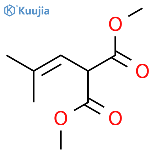 Dimethyl (2-methylprop-1-en-1-yl)propanedioate structure