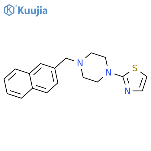 1-[(Naphthalen-2-yl)methyl]-4-(1,3-thiazol-2-yl)piperazine structure