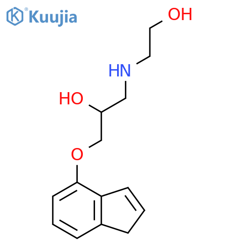 1-[(2-Hydroxyethyl)amino]-3-[(1H-inden-4-yl)oxy]propan-2-ol structure