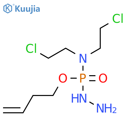 Phosphoramidohydrazidic acid, N,N-bis(2-chloroethyl)-, 3-butenyl ester structure