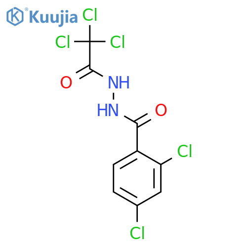 BENZOIC ACID, 2,4-DICHLORO-, 2-(TRICHLOROACETYL)HYDRAZIDE structure