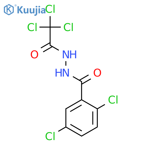 Benzoic acid, 2,5-dichloro-, 2-(trichloroacetyl)hydrazide structure