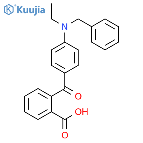 2-{4-[Benzyl(ethyl)amino]benzoyl}benzoic acid structure