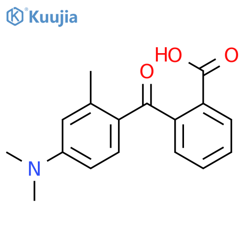 Benzoic acid, 2-[4-(dimethylamino)-2-methylbenzoyl]- structure