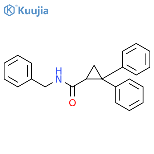 Cyclopropanecarboxamide, 2,2-diphenyl-N-(phenylmethyl)- structure