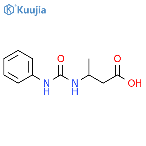 3-[(phenylcarbamoyl)amino]butanoic acid structure