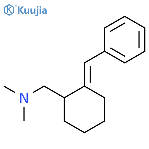 CYCLOHEXANEMETHANAMINE, N,N-DIMETHYL-2-(PHENYLMETHYLENE)- structure