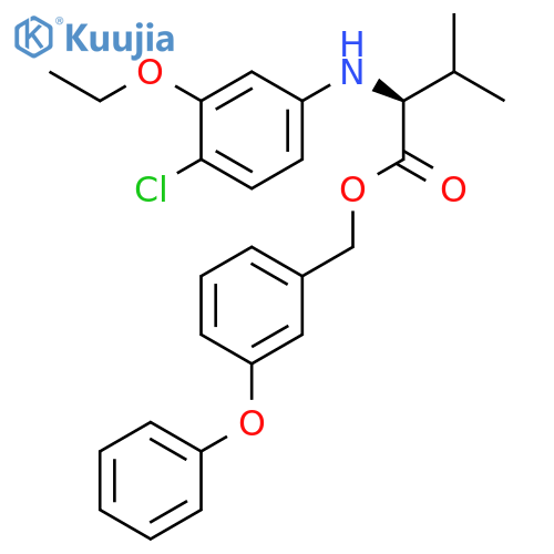 L-Valine, N-(4-chloro-3-ethoxyphenyl)-, (3-phenoxyphenyl)methyl ester structure