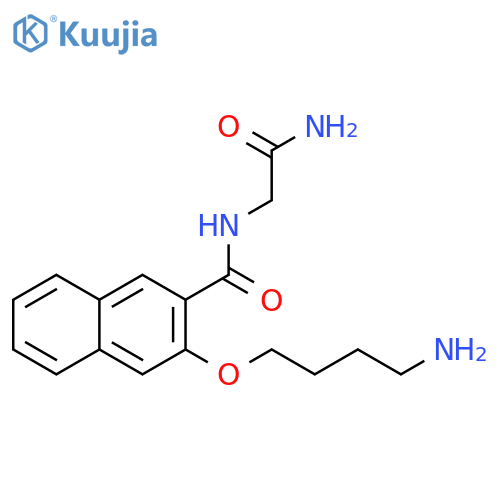 2-Naphthalenecarboxamide,3-(4-aminobutoxy)-N-(2-amino-2-oxoethyl)- structure