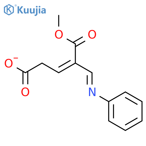 2-PENTENEDIOIC ACID, 2-[(PHENYLIMINO)METHYL]-, 1-METHYL ESTER structure
