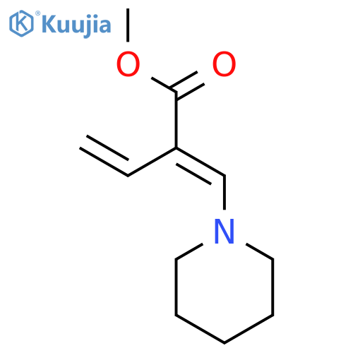 3-Butenoic acid, 2-(1-piperidinylmethylene)-, methyl ester structure