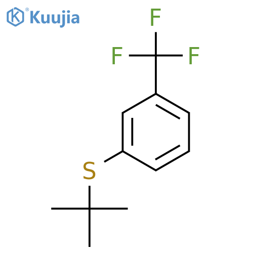 Benzene, 1-[(1,1-dimethylethyl)thio]-3-(trifluoromethyl)- structure