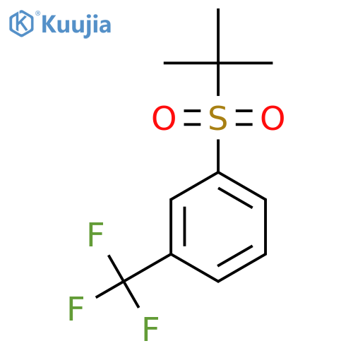 Benzene, 1-[(1,1-dimethylethyl)sulfonyl]-3-(trifluoromethyl)- structure