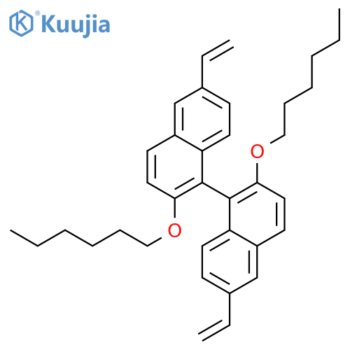 1,1'-Binaphthalene, 6,6'-diethenyl-2,2'-bis(hexyloxy)- structure